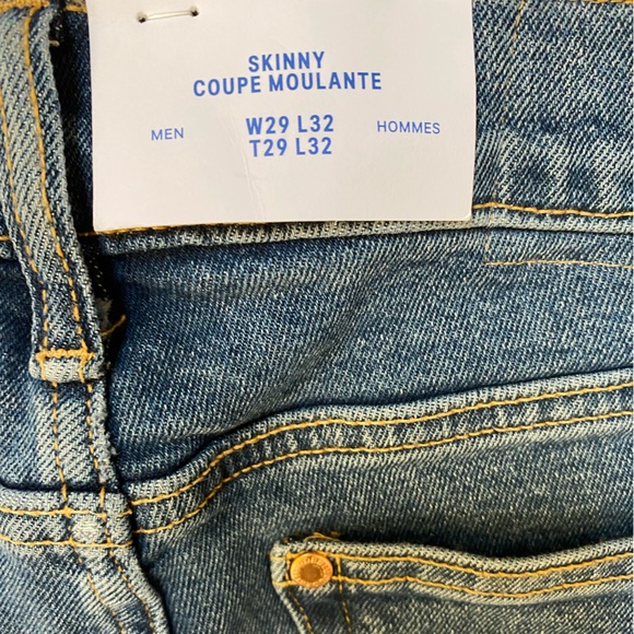 NWT H&M Skinny Coupe Moulante Jeans 29X32 - Picture 6 of 11